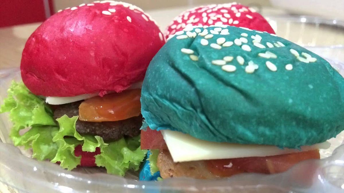 Unik! Inilah Cara Membuat Roti Burger Warna Warni | By Robby Sunantio ...