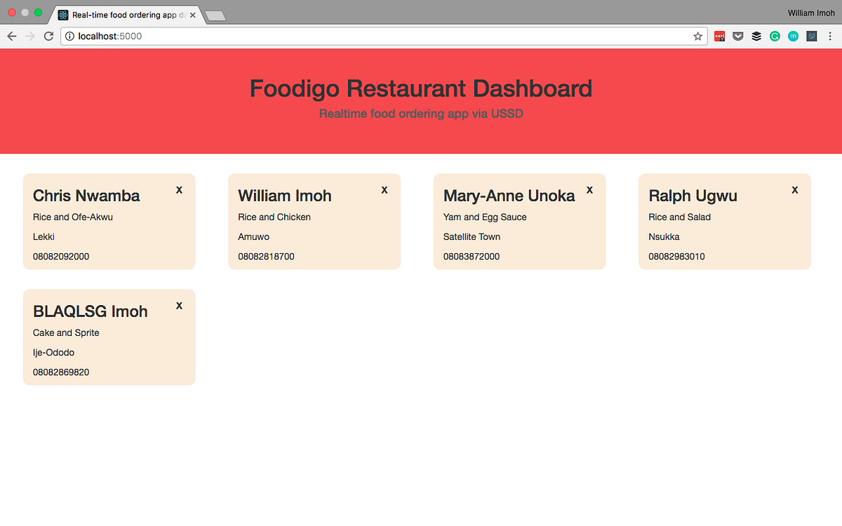 Build a Food Ordering App Using Vue and Africa’s Talking by Christian