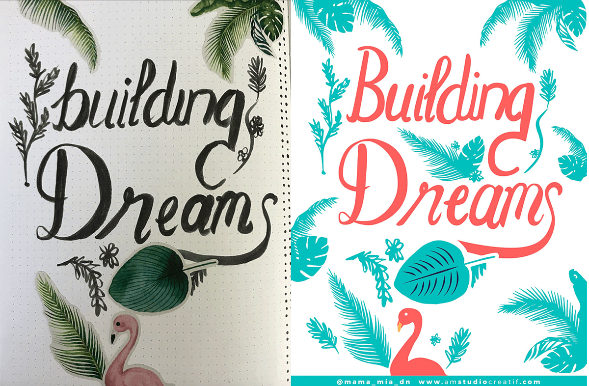 How to vectorize your hand drawn lettering & illustrations | by Maria ...