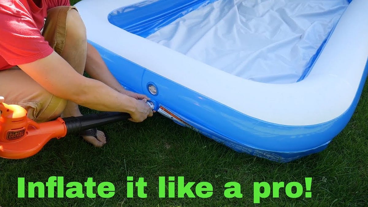 How To Inflate A Pool Float Without A Pump by Oct
