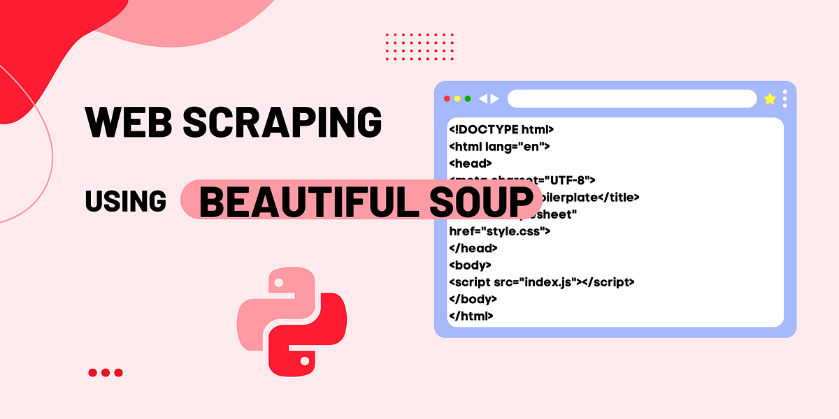 Web Scraping In Python Using Beautifulsoup | Medium
