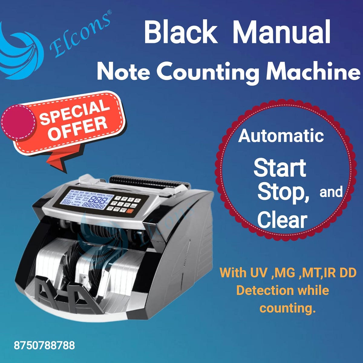 ALL KINDS OF NOTE COUNTING MACHINE AVAILABLE - Elcon Security Systems ...