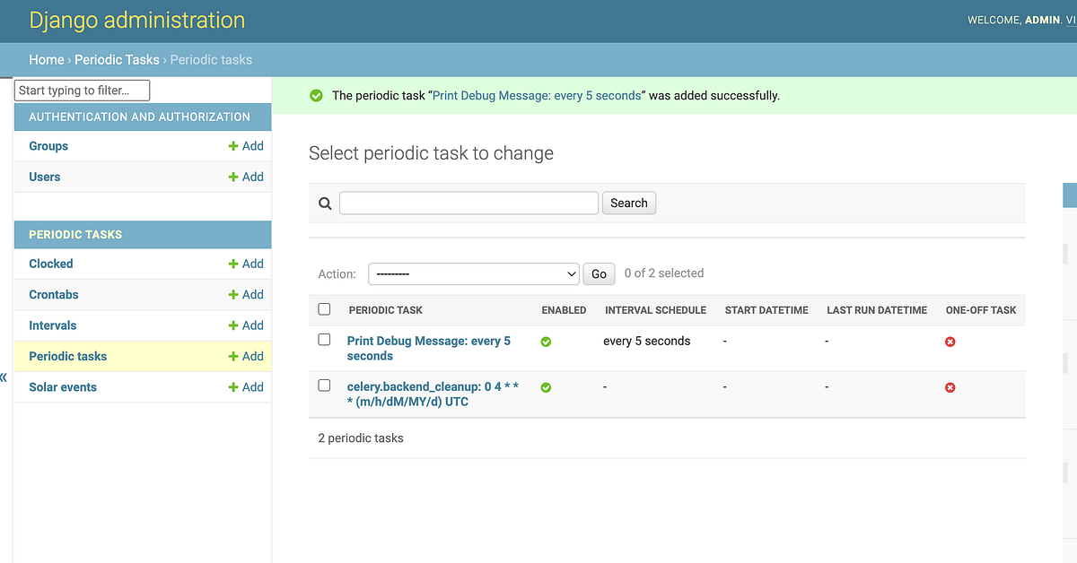 Create Periodic Tasks with Django and Celery by Okba Boularaoui Medium
