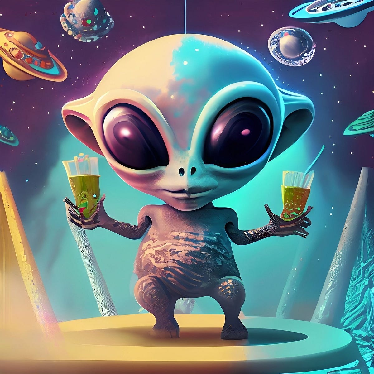 Baby Alien 47 - Ufoalienchaos - Medium