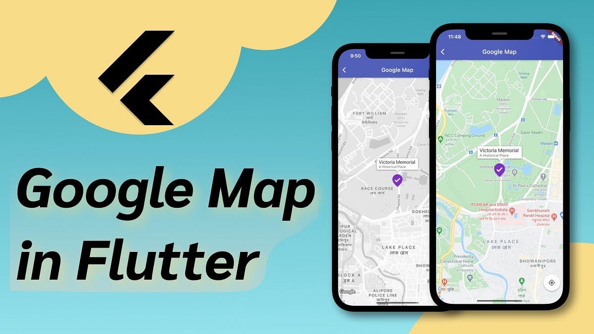 Showing a Pin on Google Maps Using Flutter | by Nishith | Medium