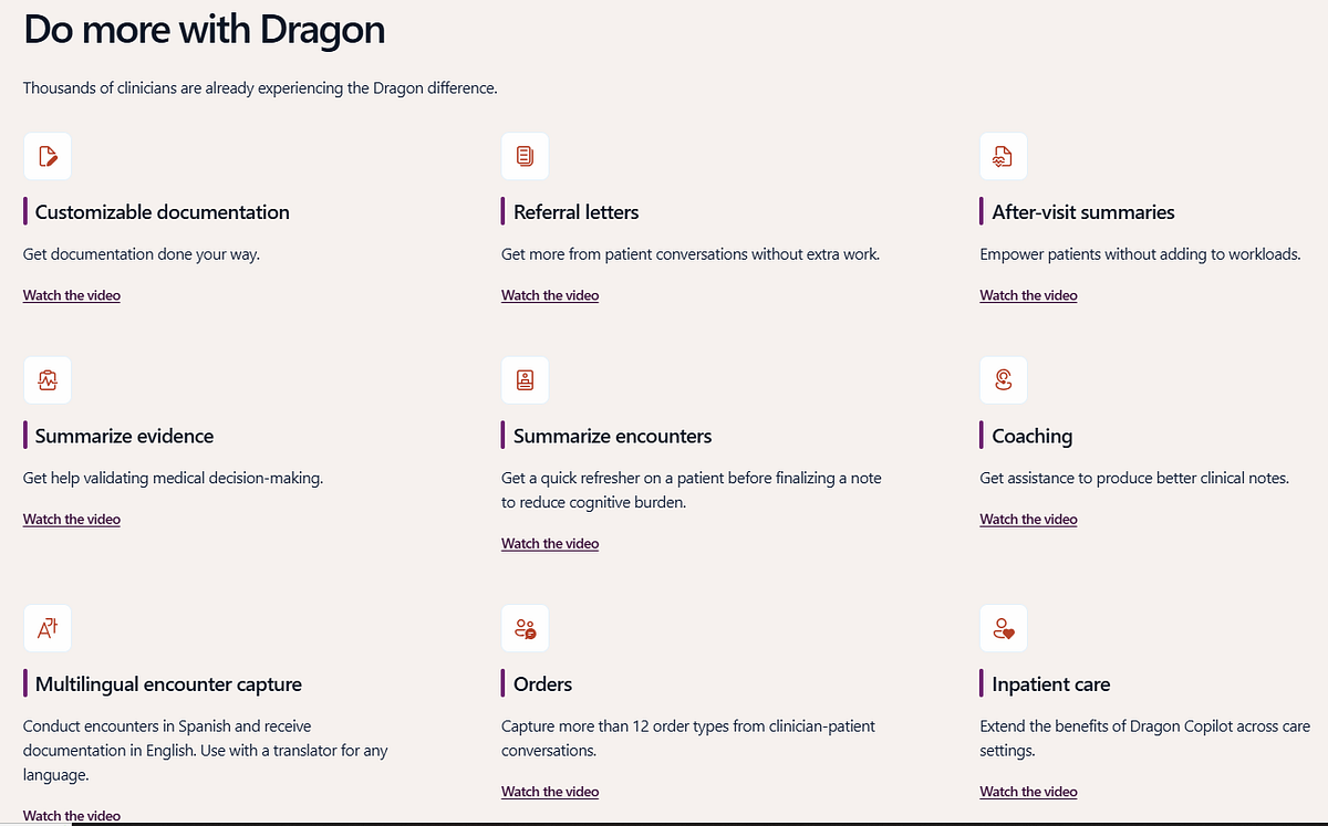 ⚕️Microsoft Dragon Copilot: AI Assistant for Clinical Workflow | by ...