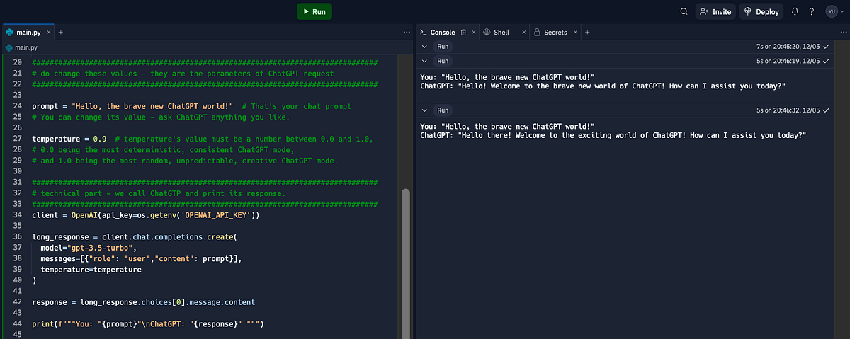 ChatGTP: Programmatic Access Credentials & “Hello, ChatGTP World ...
