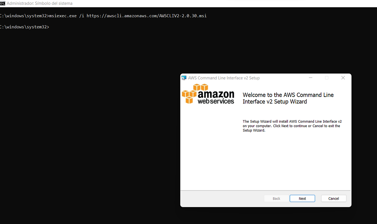 Instalar AWS CLI en windows 11. Para instalar el CLI de AWS buscamos en
