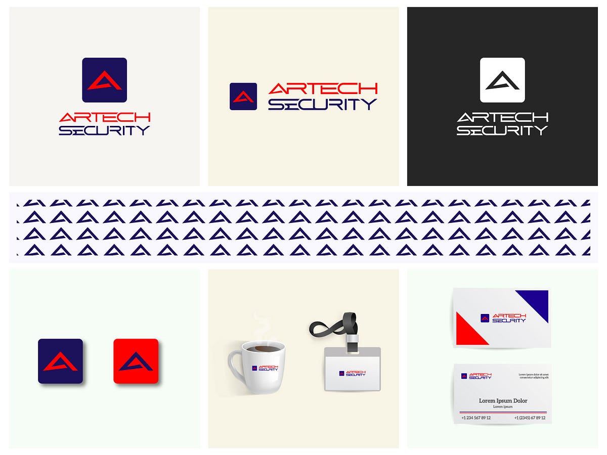 Artech Security Logo & Brand Identity Design for Company. Md alamin