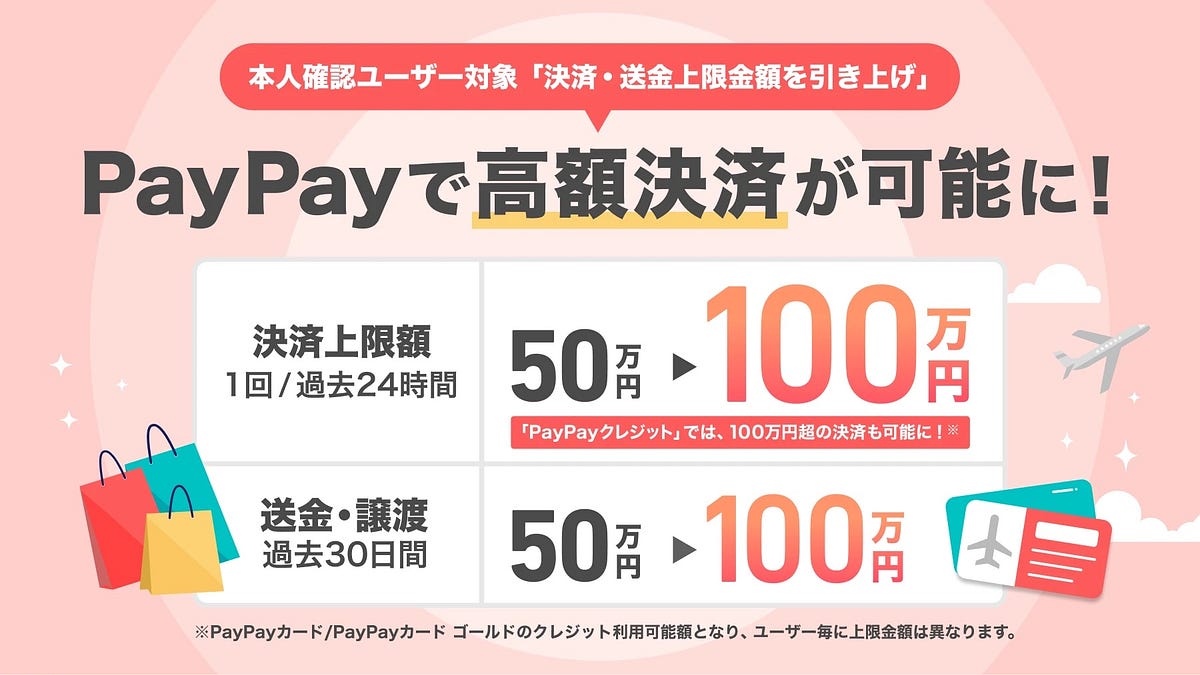 PayPay raises per-transaction limit from JPY 500,000 to 1 million