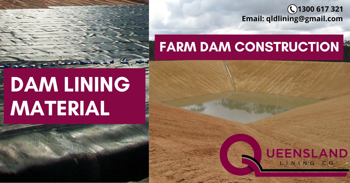 Farm Dam Construction Dam Lining Material Qldlining Medium