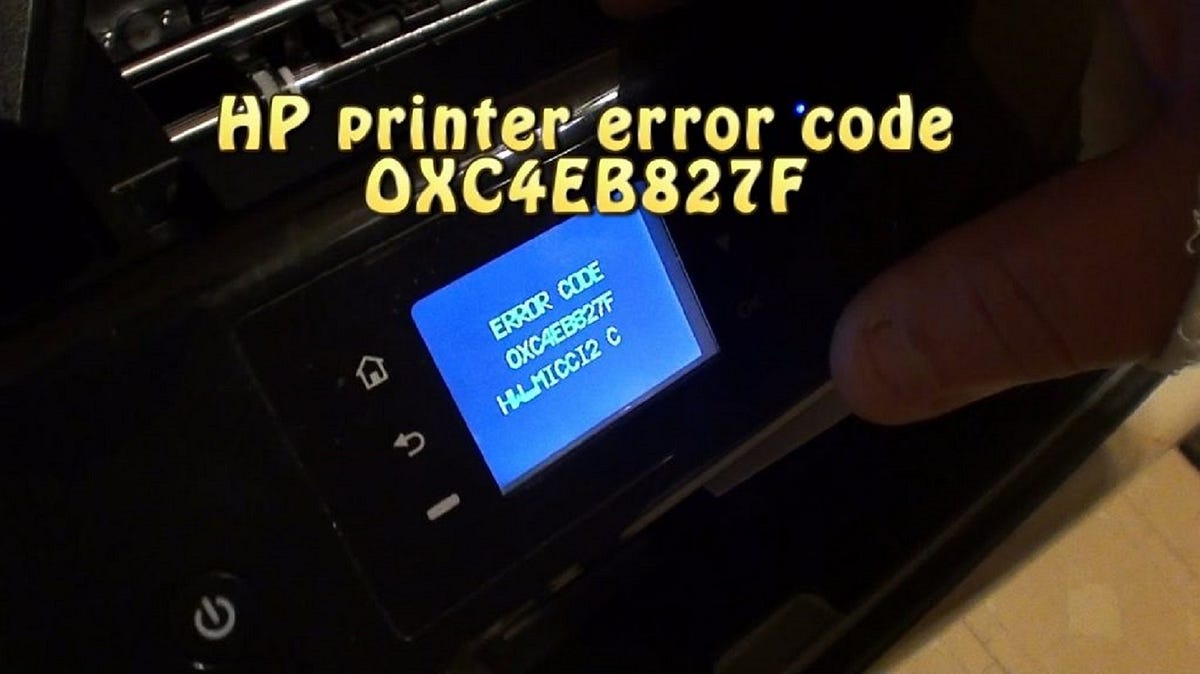 How to Troubleshoot HP Envy Printer 4500 Error Code OXC4EB827F? by
