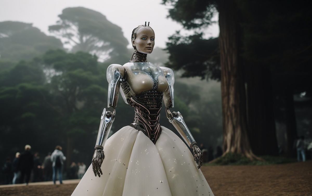 Image of: A single robot in San Francisco