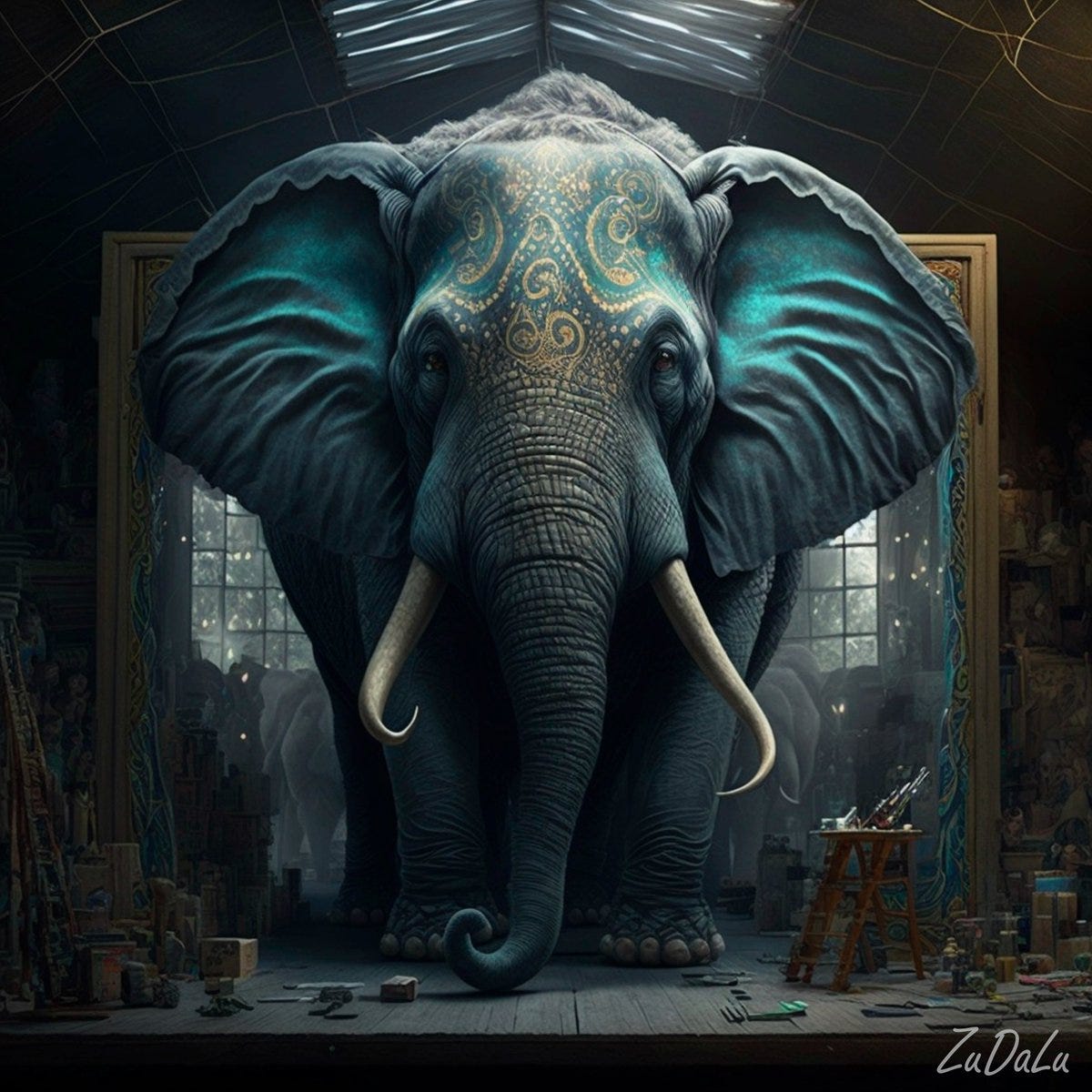 🔴New 1/1 Art on @objktcom 🐘 Henry - In Memory of the largest elephant ...