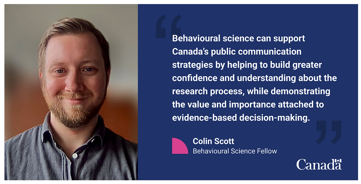 Meet the IIU’s Behavioural Science Fellow Colin Scott by Impact Canada Medium
