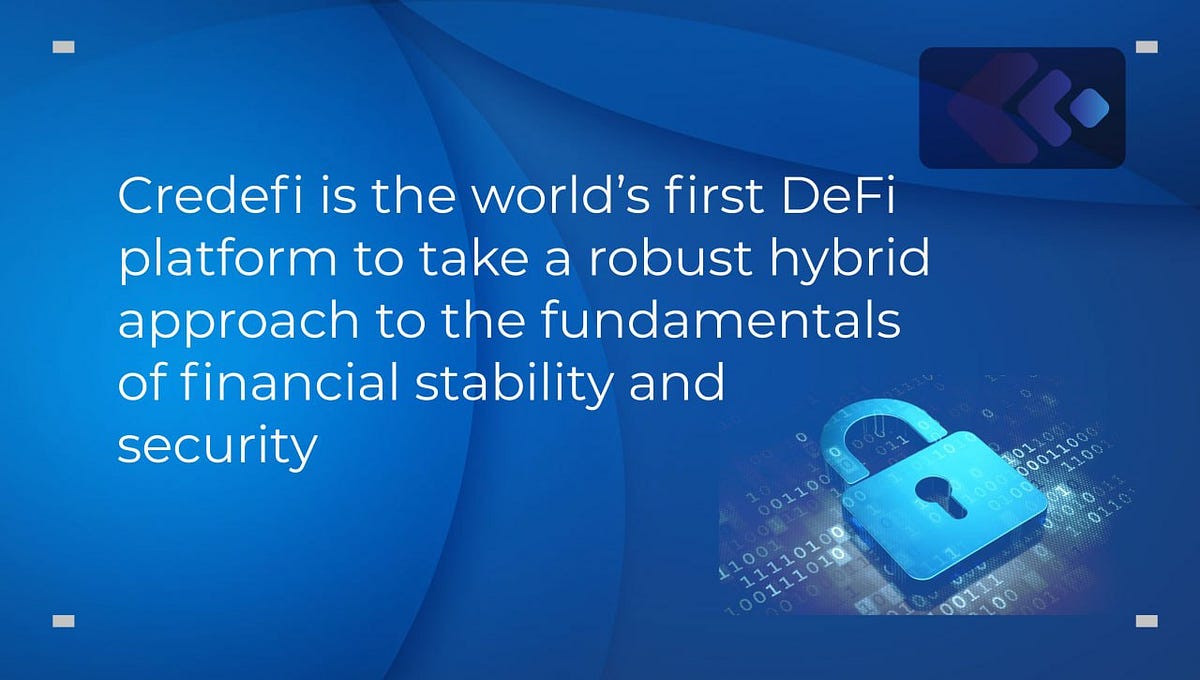 Did you Know that Credefi is the world first DeFi platform to take a ...