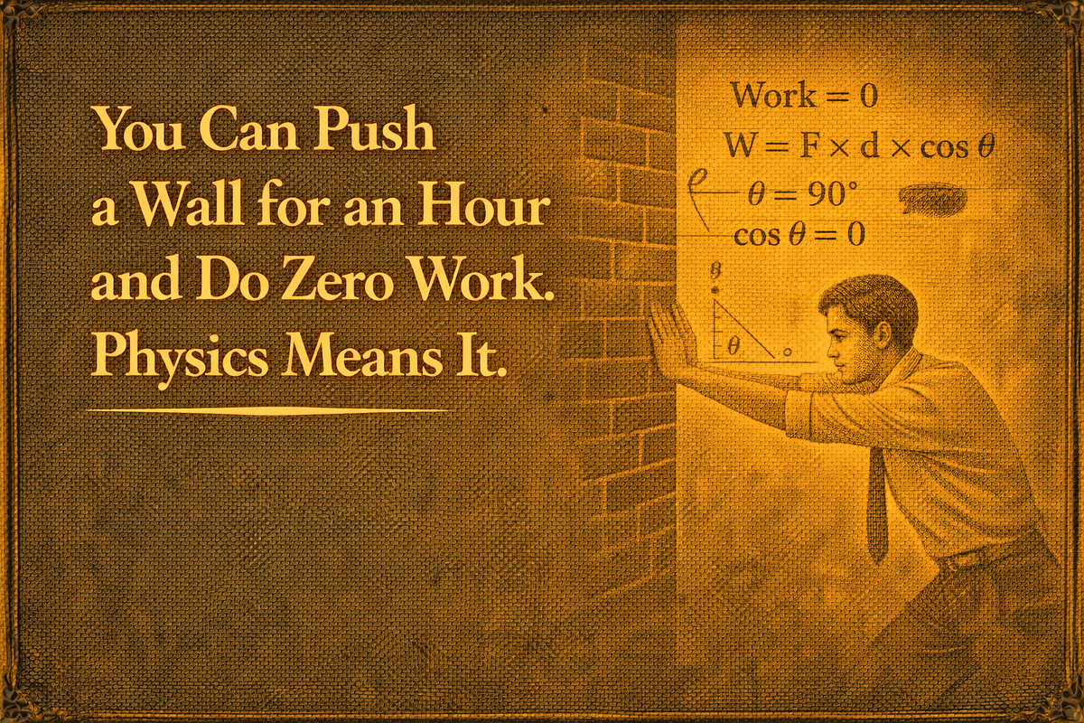 You Can Push a Wall for an Hour and Still Do Zero Work — Here’s Why ...