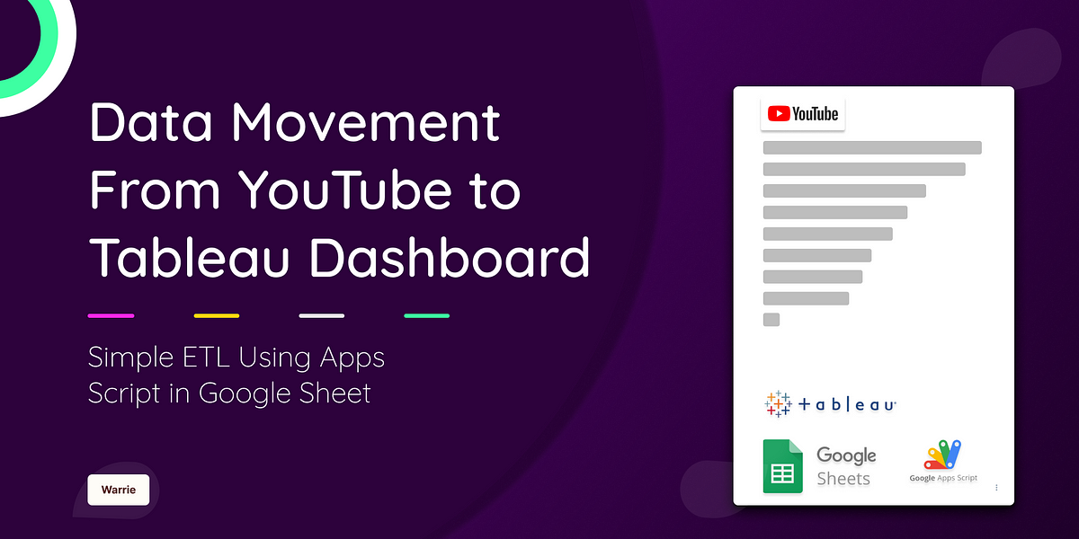 How to Extract and Visualize YouTube Data in Tableau Using Google ...