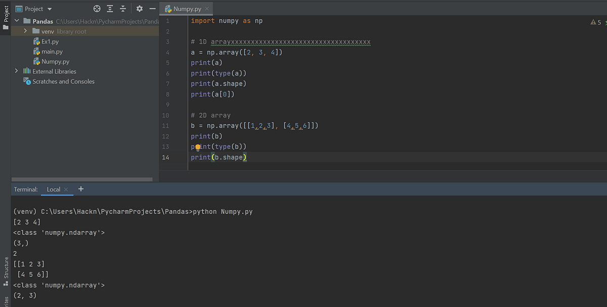 Numpy library in ML. In python, it has more type of… | by An Tran | Medium