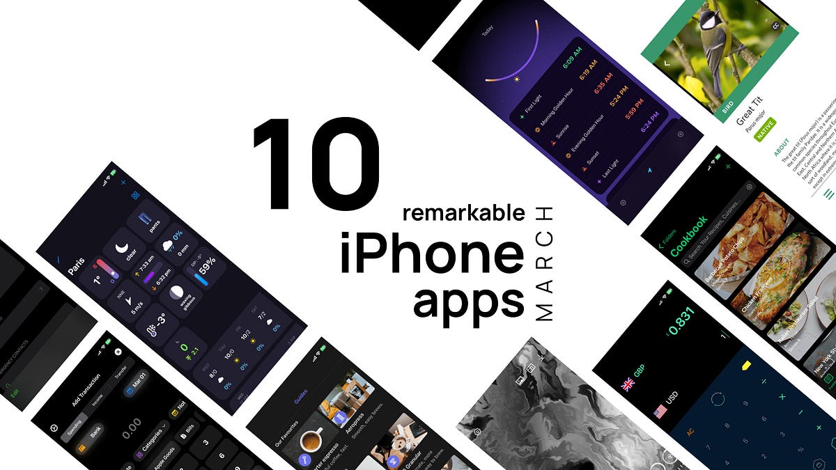 10 Remarkable iPhone Apps — Mar 2023 by Clark Mac O’Clock Medium