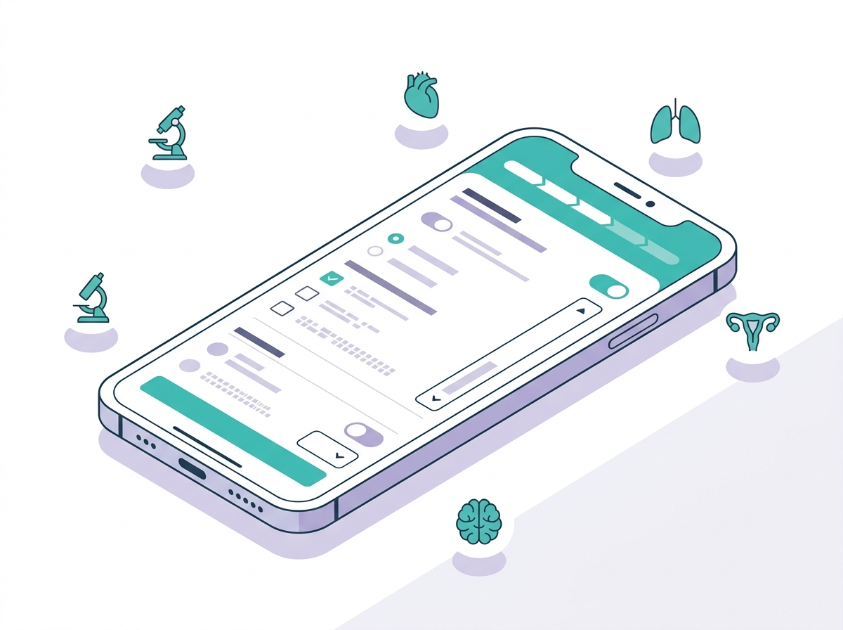 En cuatro minutos y cinco preguntas, CheckUp+ genera un plan de estudios personalizado basado en normas clínicas oficiales.