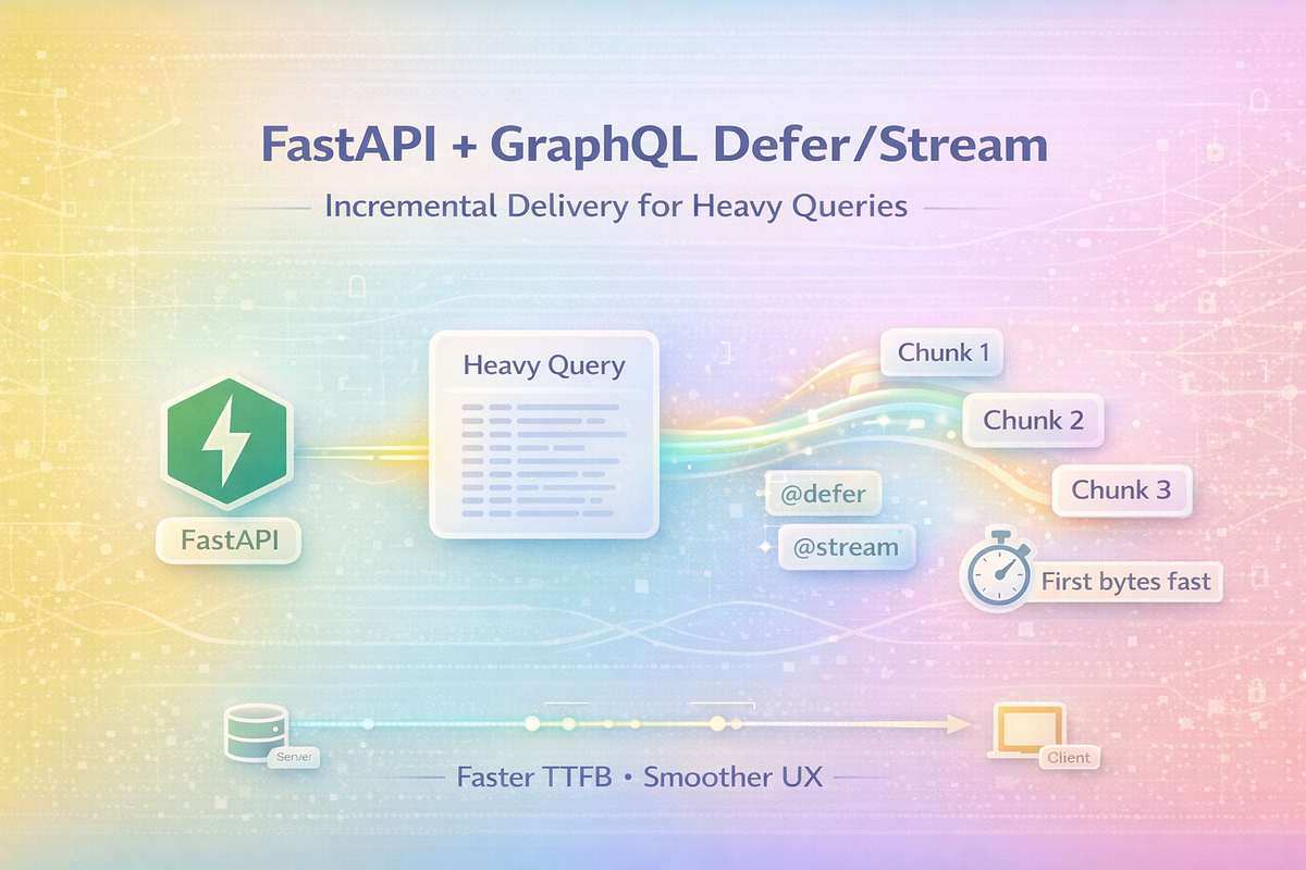FastAPI + GraphQL Defer/Stream: Incremental Delivery for Heavy Queries ...