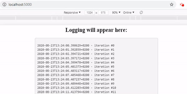 How to add on-screen logging to your Flask application and deploy it on AWS  Elastic Beanstalk | by Rik Kraan | Towards Data Science