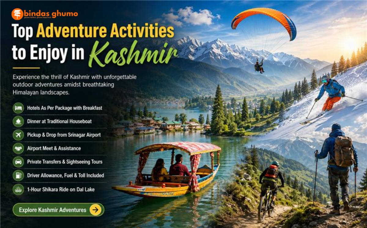 Top Adventure Activities to Enjoy in Kashmir