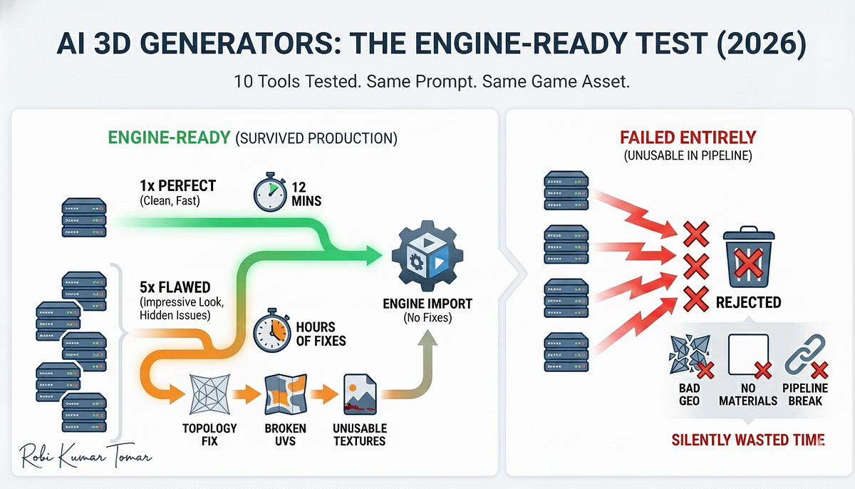 I Tested 10 AI 3D Generators — Only One Shipped an Unreal-Ready Asset ...