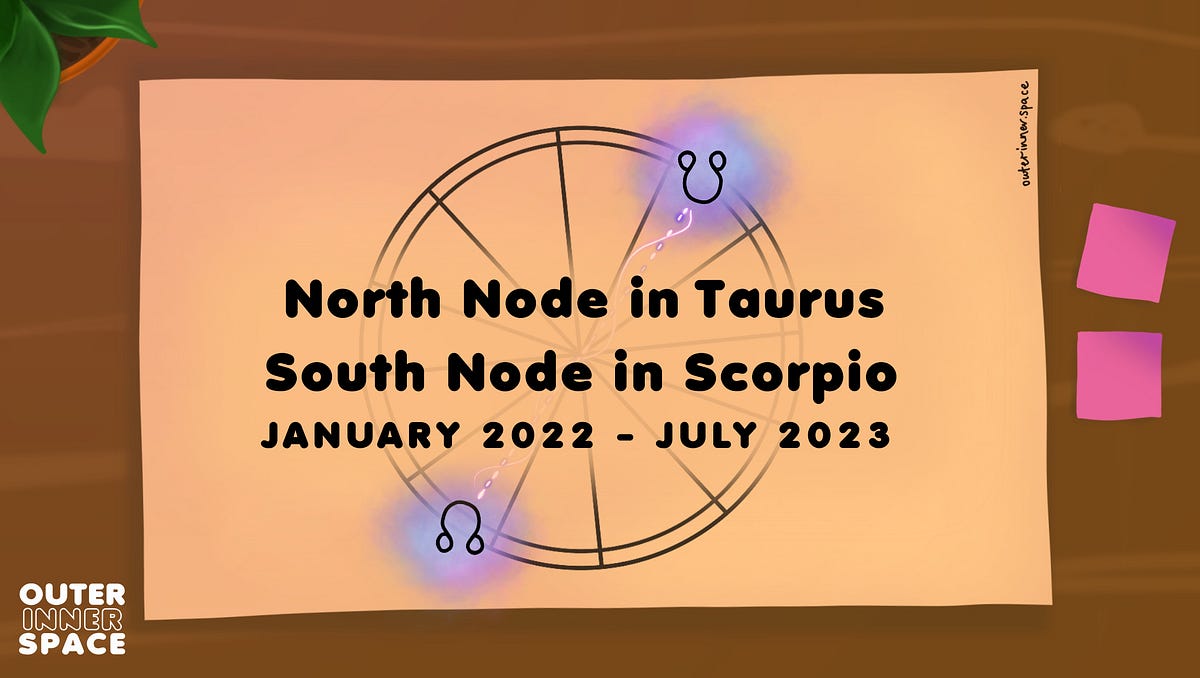 The North Node in Taurus — South Node in Scorpio transit (Jan 2022