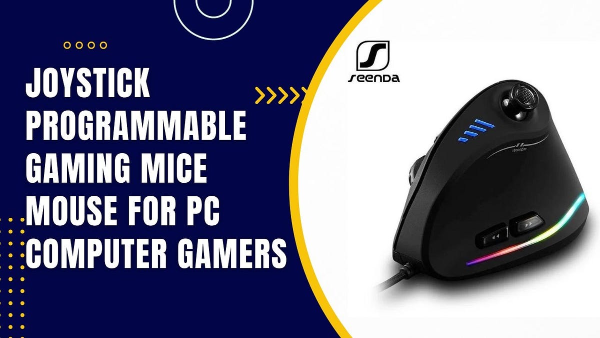 Joystick Programmable Gaming Mice Mouse for PC Computer Gamers