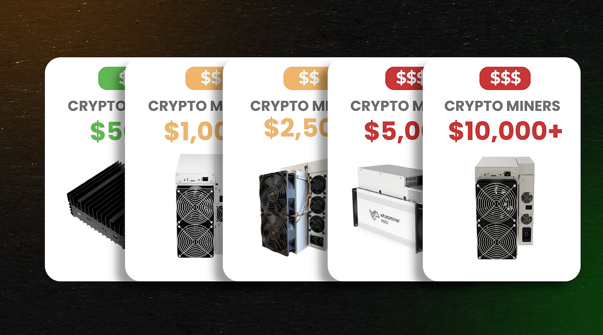 The Best Crypto Miners for EVERY Budget | by Brynn | VoskCoin | Medium