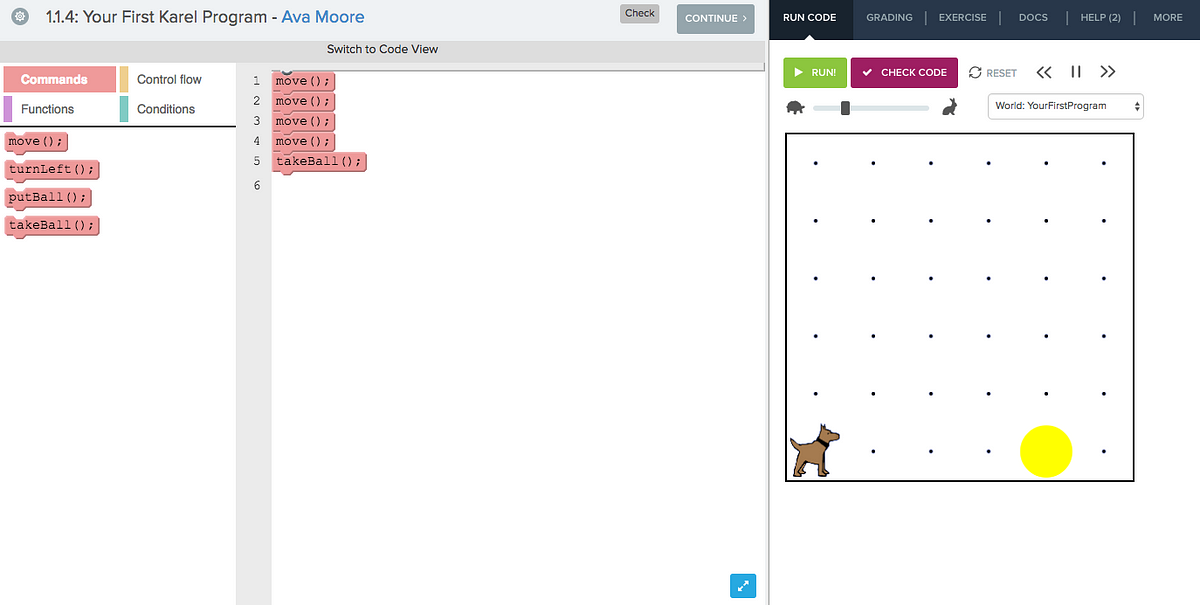 Blocks or No Blocks?. Now on CodeHS, you can choose whether… | by Emily ...