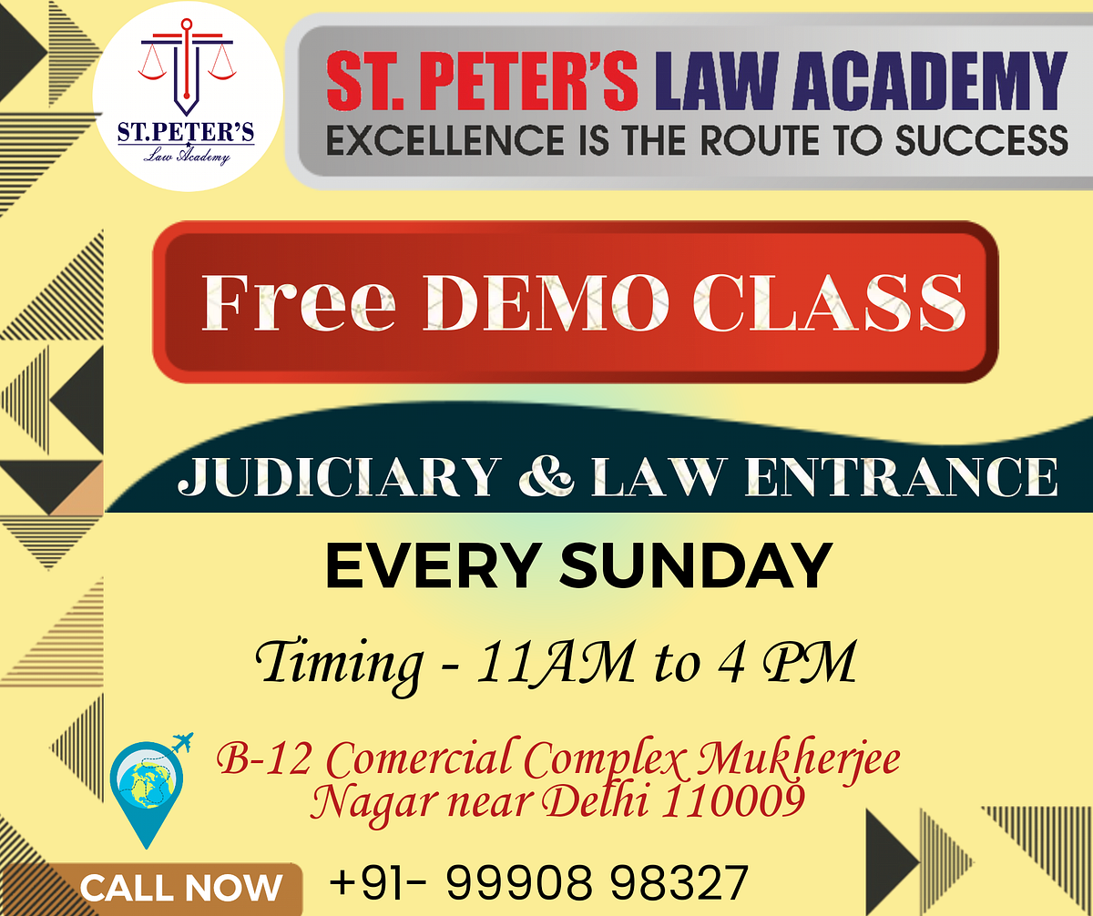 📞 99908 98327 ST. Peters Law Academy is the Best Judiciary Coaching