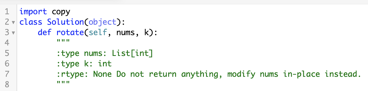 My LeetCode Notes with Python— Array Rotation | by Yili Hsu | Medium