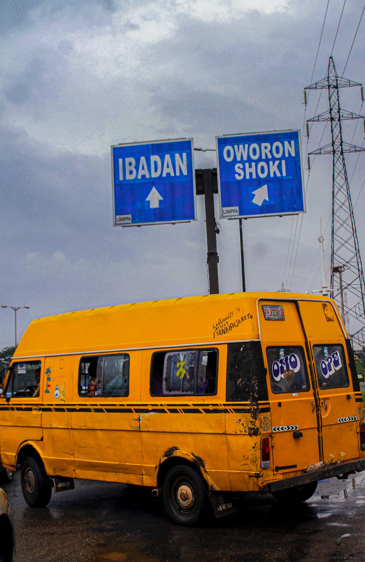 LAGOS PEOPLE LETTER 02 — YELLOW BUS by Olanrewaju Oluwafemi Damzy