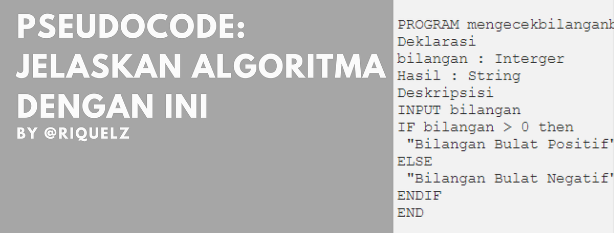 Pseudocode: Jelaskan Algoritma dengan ini | by Hosea Simanjuntak | Medium