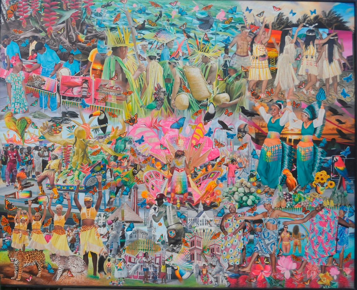 Carl F. Anderson shows the “Ribbon Series” at the Port Authority Times Square, New York by