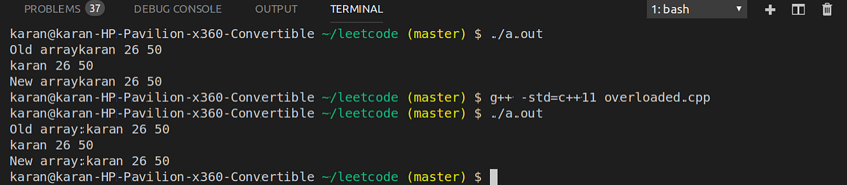 Overloading Output and input Stream operator for class | by karan goel ...