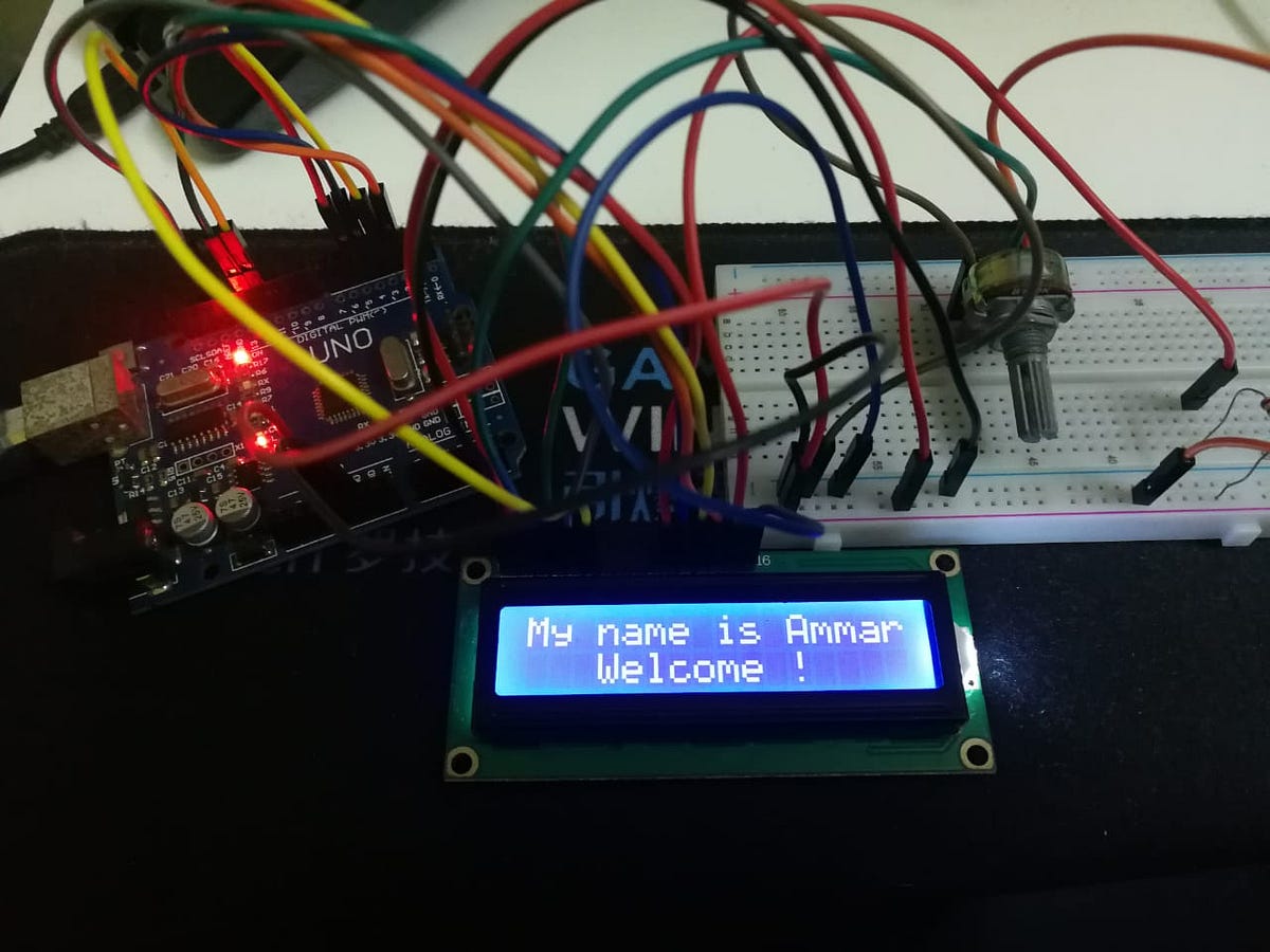 Arduino Lessons: Interface LCD with Arduino UNO | by AmmAriff | Medium