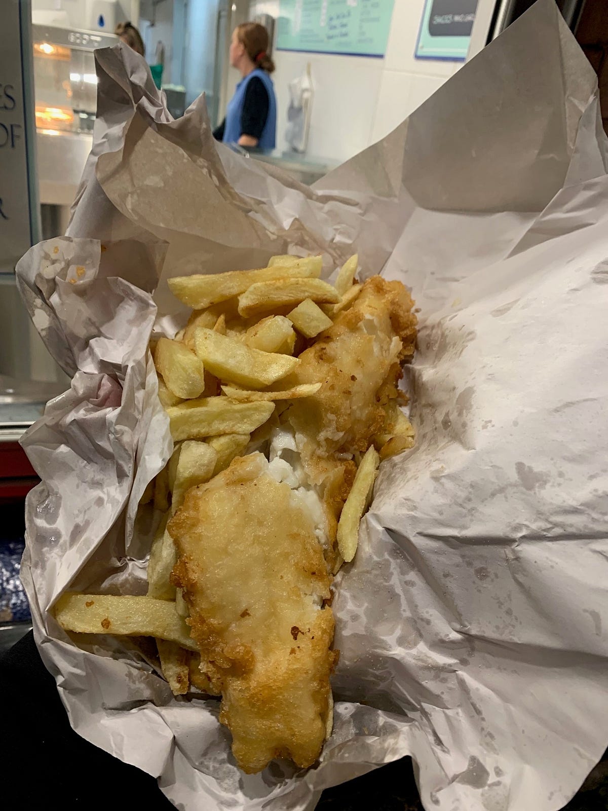 Haddock and chips Byrnes. 69 Stuart Rd, Walton, Liverpool, L4 5QT