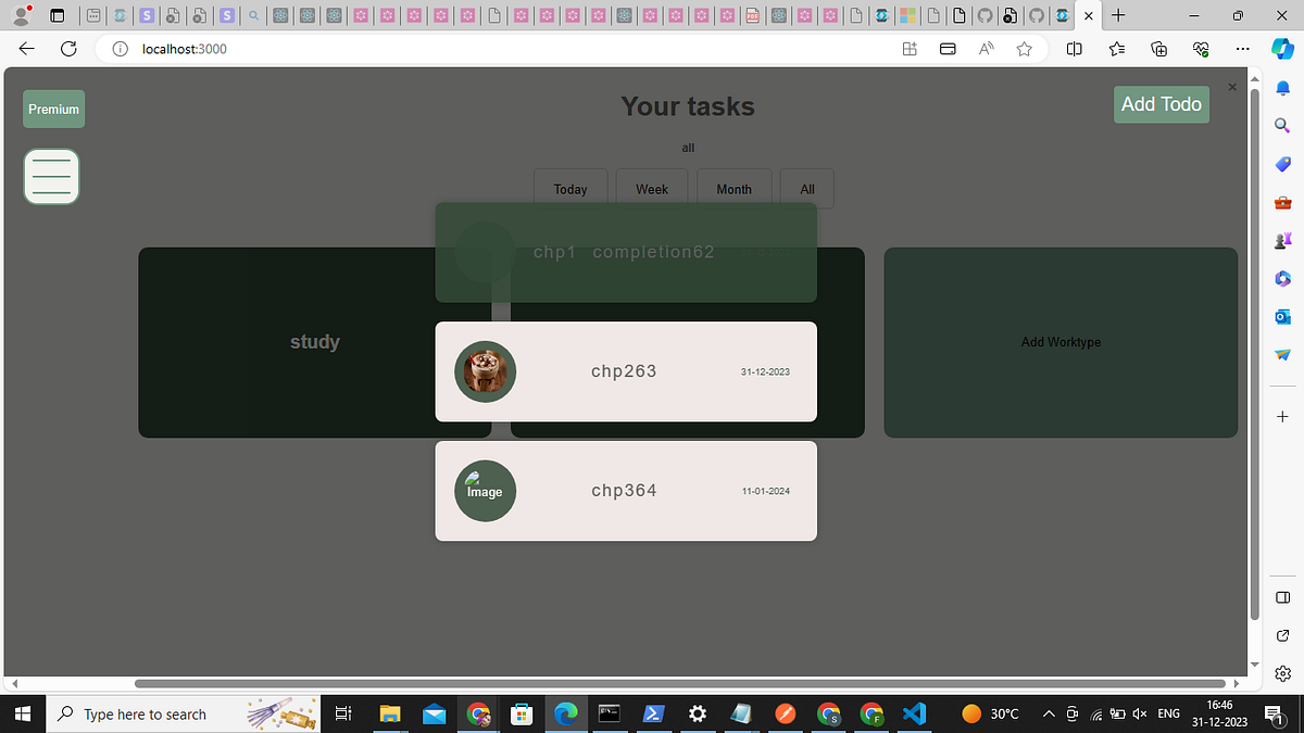 ToDo App using React,Flask, GraphQL and Stripe Integration by