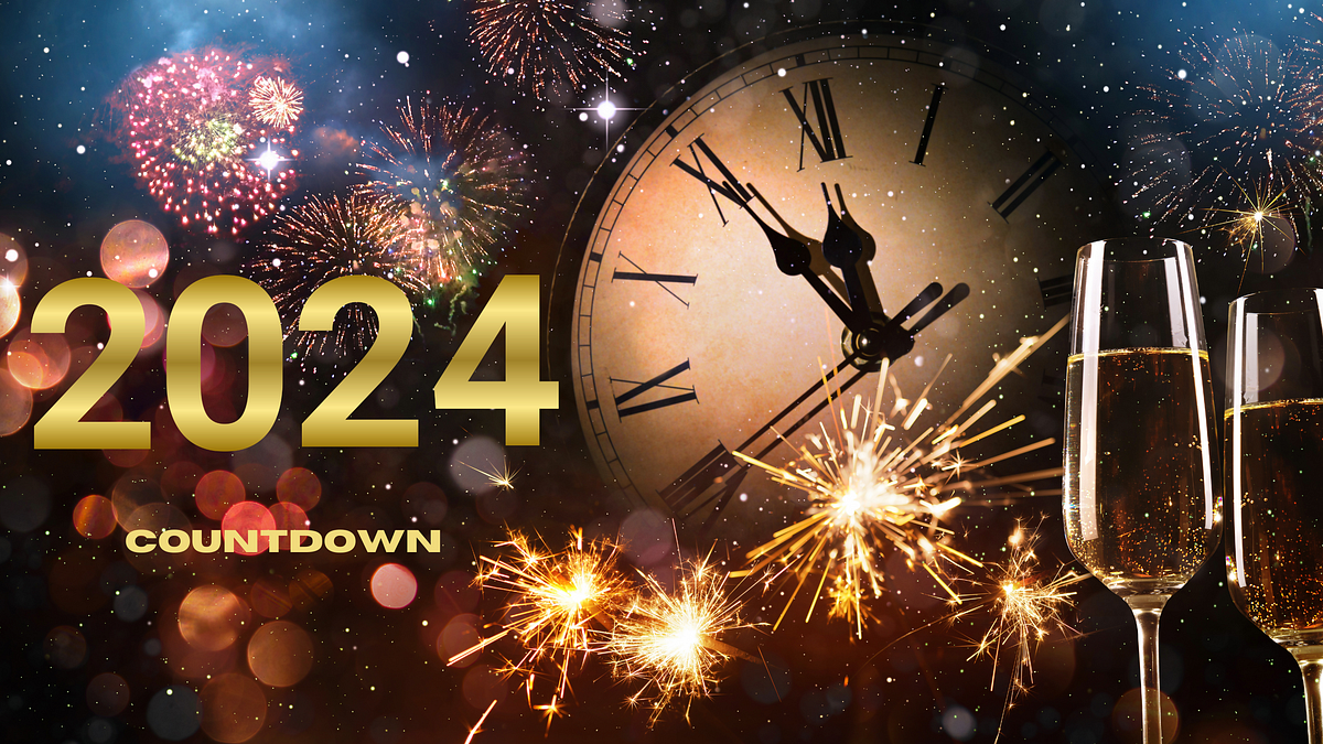 97 days left to 2024. Official countdown to New Year by Alexandra