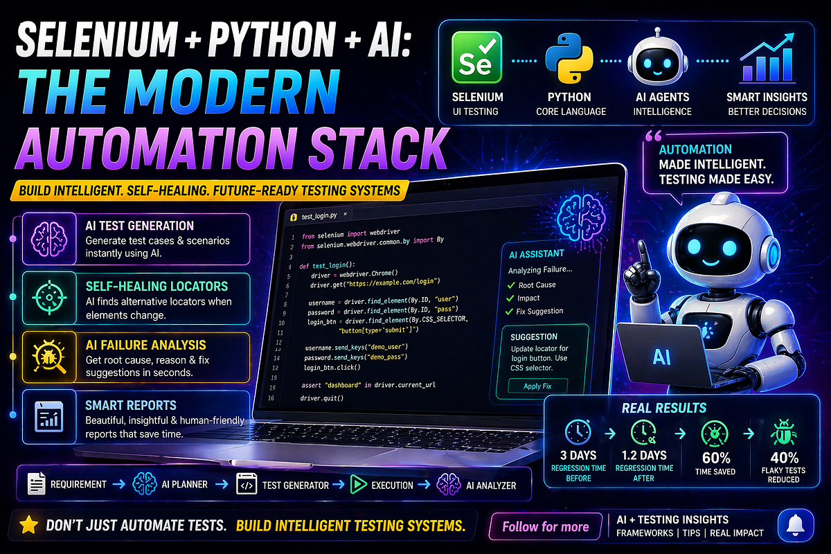 🛠️ Selenium + Python + AI: The Modern Automation Stack (2026 Guide ...