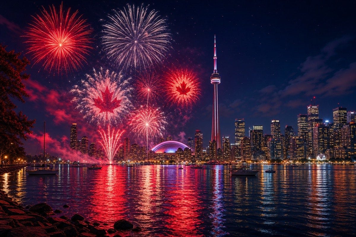 Where to Watch Toronto Canada Day Fireworks from Downtown Tonight