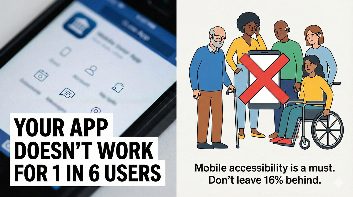 Your App Doesn’t Work for 1 in 6 Users | by The Accessibility Team ...