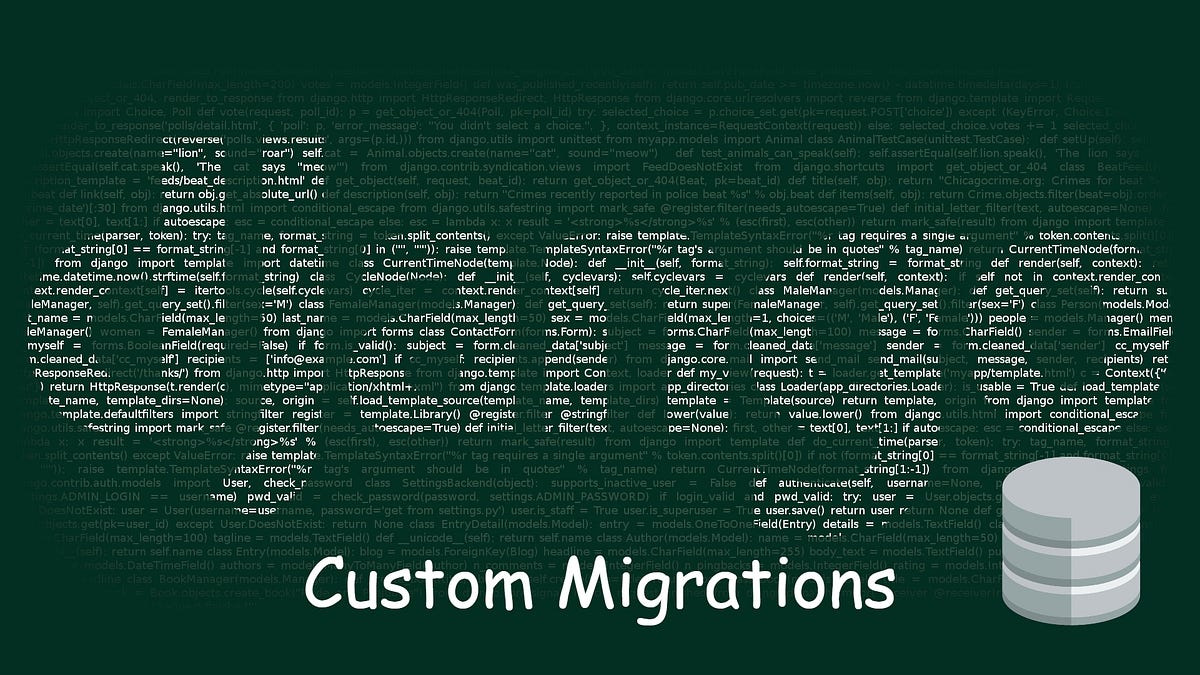 How to create custom migrations in Django | by Nensi Trambadiya | Quick ...