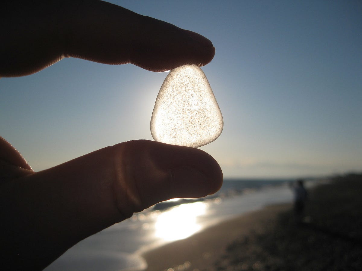 Sea Glass. It’s a tradition for me to search for… by Susanna