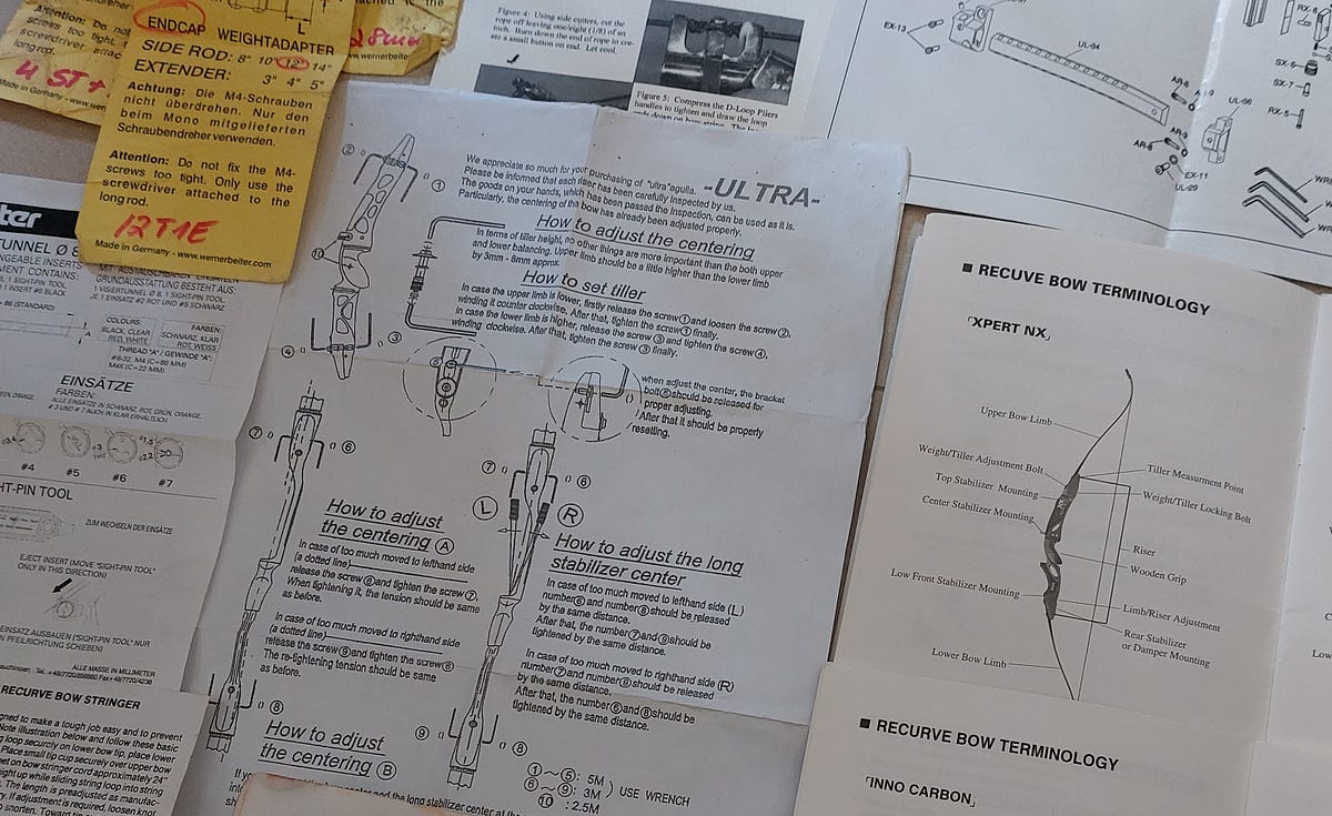User Manuals of Archery Equipment by Calvin Lee Toxophilite Medium