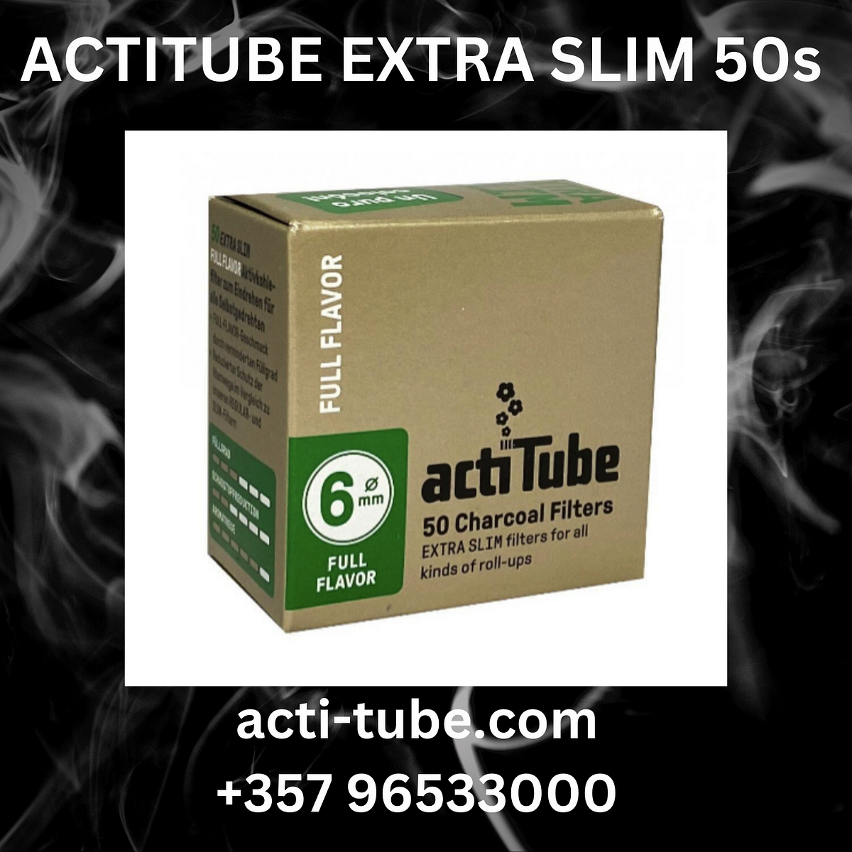 ACTITUBE EXTRA SLIM 50s — Elevate Your Smoking Experience actitube slim  cigarette filter tubes - actitube - Medium